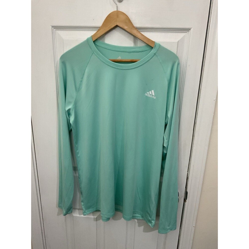 Adidas Men's Long Sleeve Golf Shirt - Mint Green
